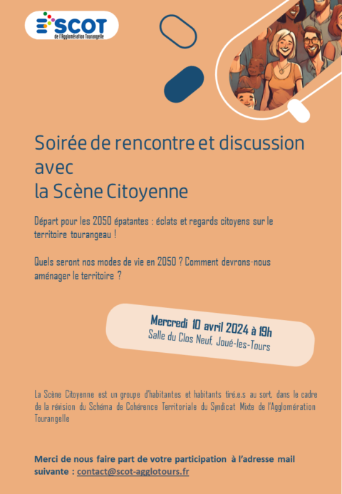 Venez rencontrer la Scène Citoyenne le 10 avril 2024 à 19H !